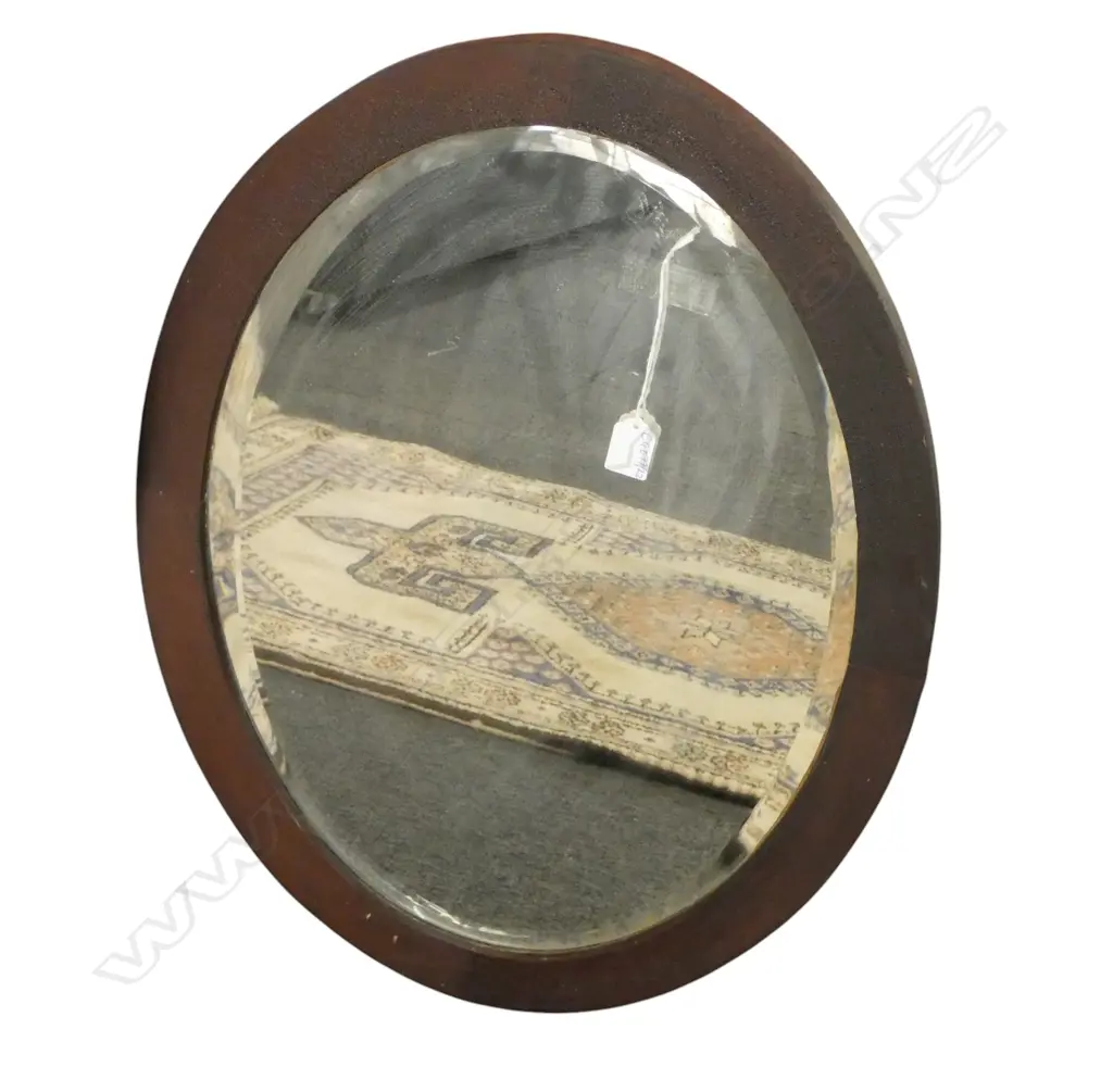 ANTIQUE OVAL MIRROR 625x480mm Image 1++