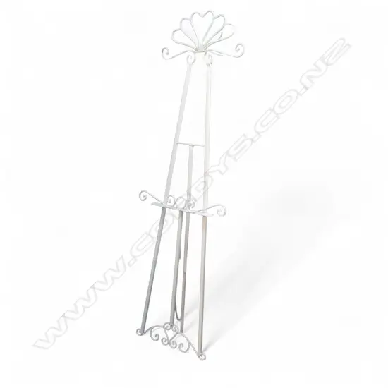 WHITE METAL EASEL H.1800mm