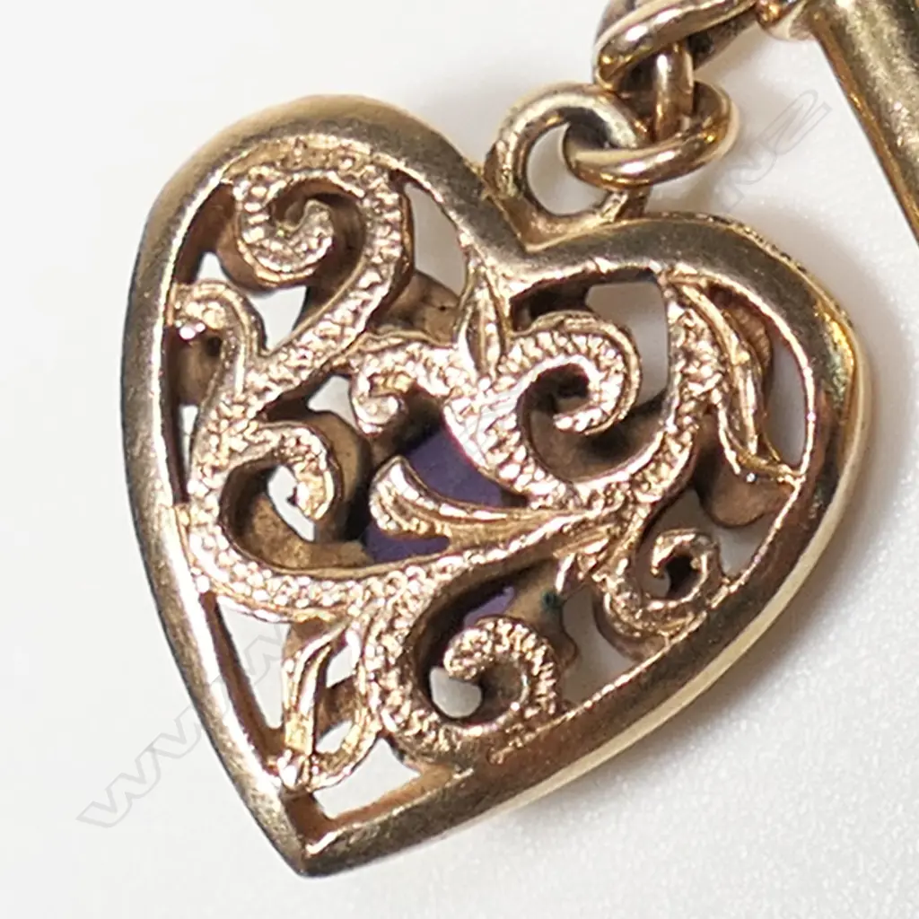 A 9ct gold fob chain, Image 1++