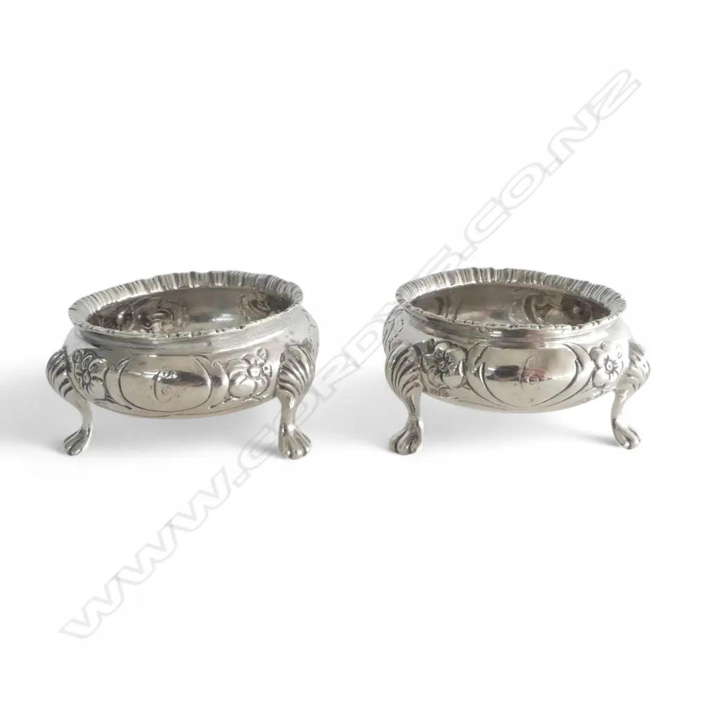 PR VICTORIAN STG SILVER SALTS, 70mm dia 128gms Image 1++