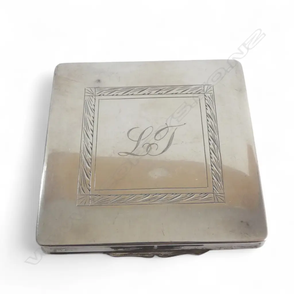 early 20thC EUROPEAN 800 SILVER CIGARETTE CASE 64gms Image 1++