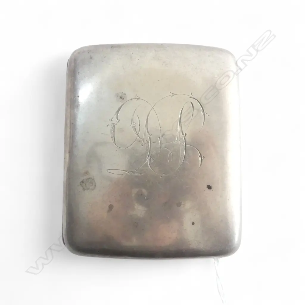 SILVER CIGARETTE CASE Birmingham 1908 103gms Image 1++
