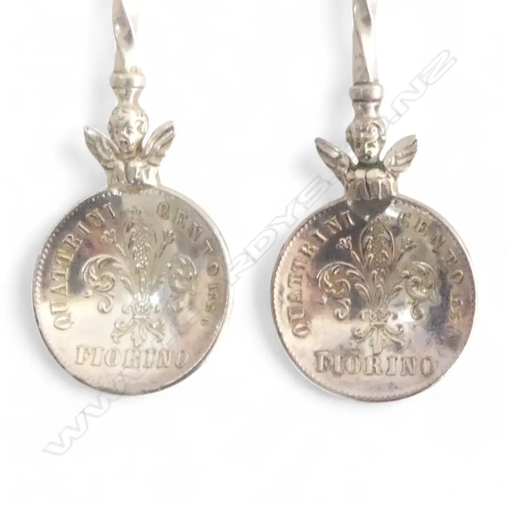 7 SILVER COIN SPOONS 114GMS Image 1++