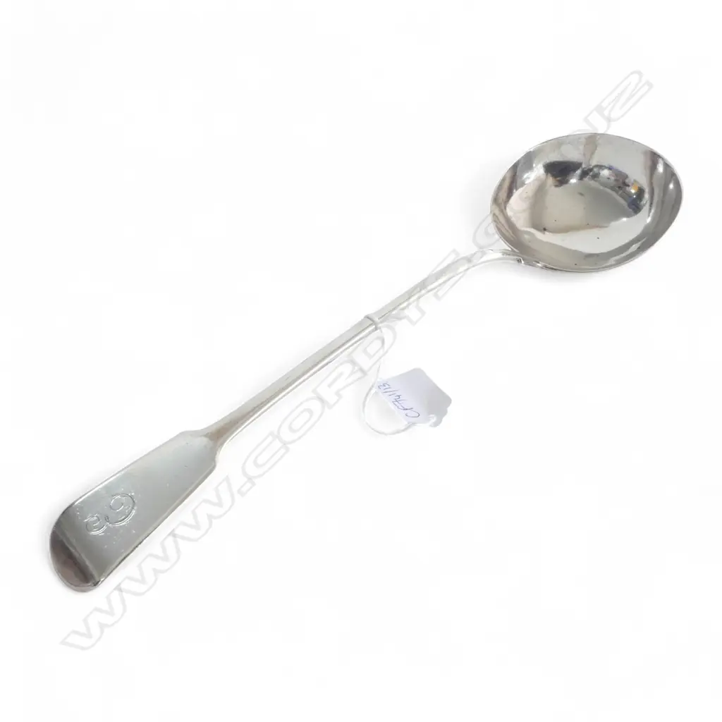 GEORGIAN STG SILVER LADLE, 200gms Image 1++