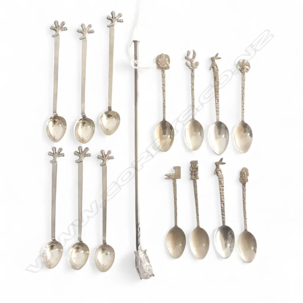 BAG OF MIXED MEXICAN SILVER SPOONS 84GMS  Image 1++