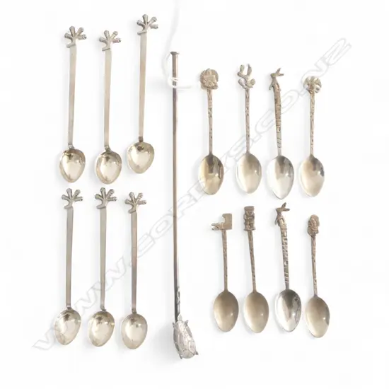 BAG OF MIXED MEXICAN SILVER SPOONS 84GMS 
