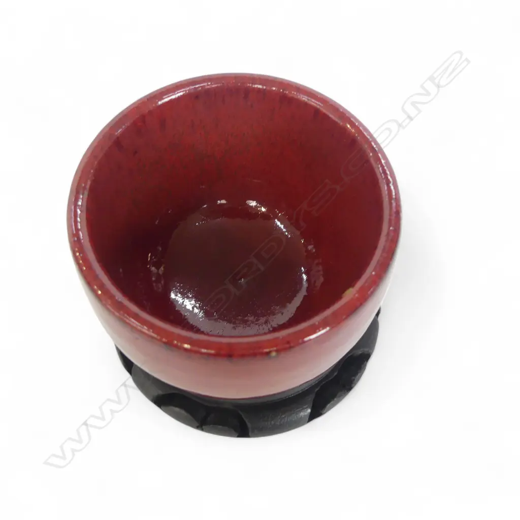 CHINESE CANTONWARE RED GLAZED CUP H.85mm Image 1++