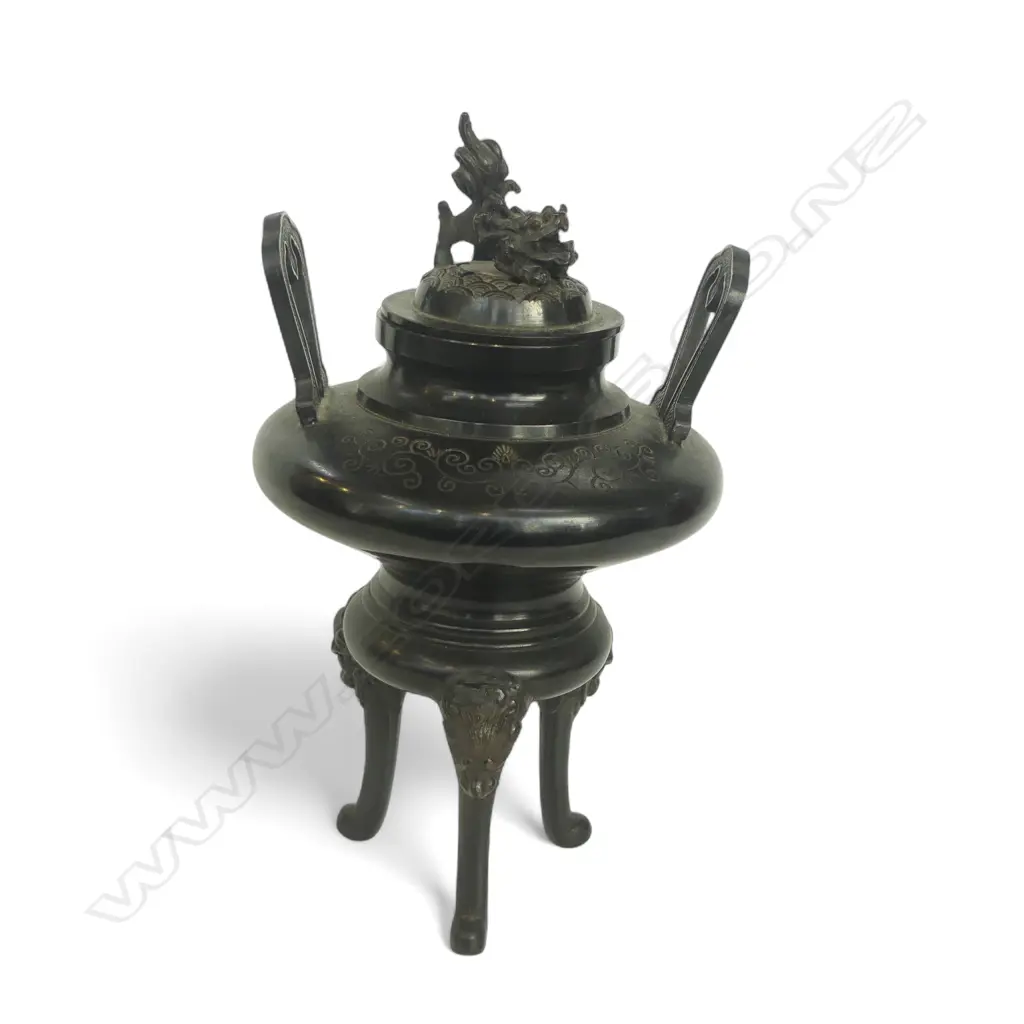 JAPANESE BRONZE CENSER H.195mm Image 1++