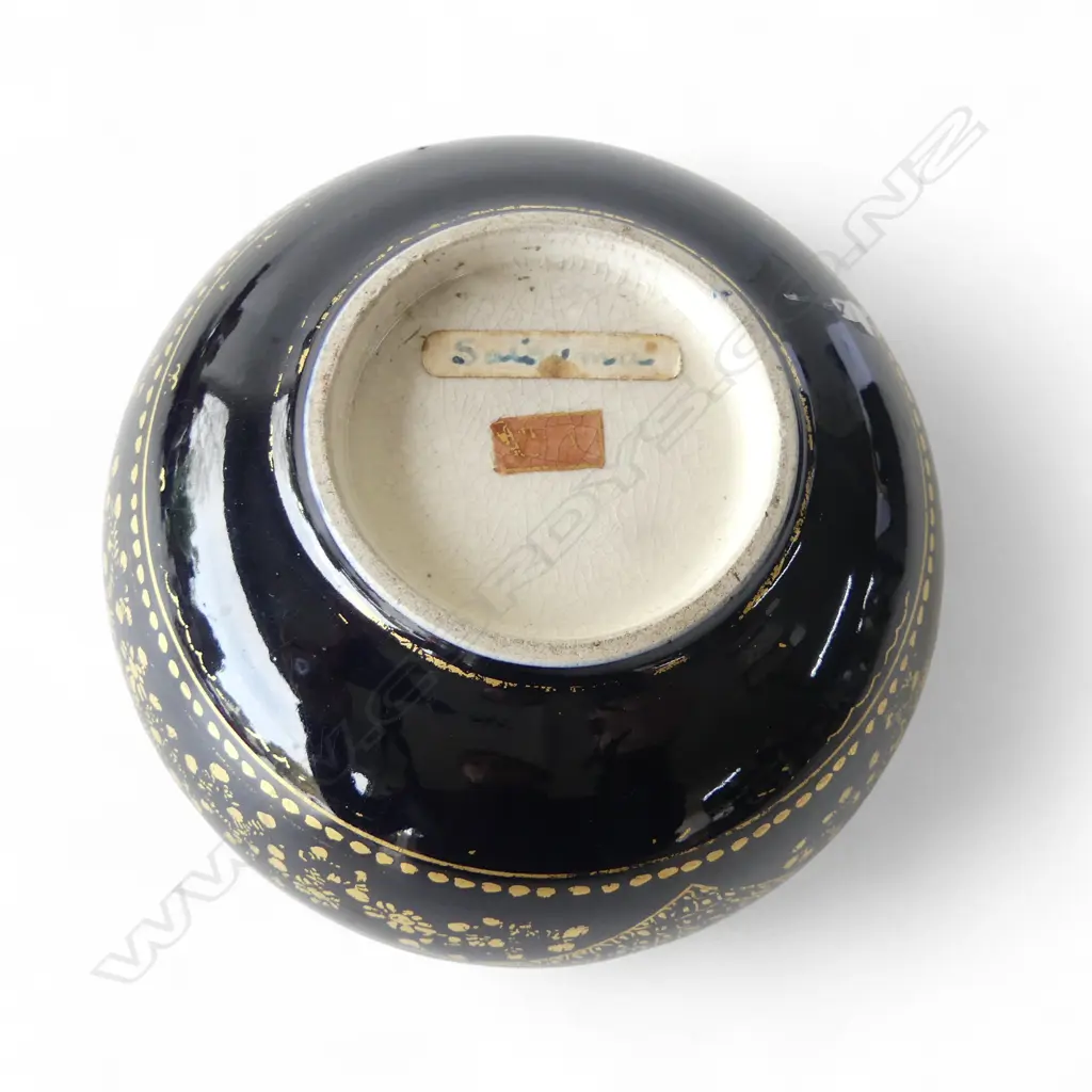 MEHJI PERIOD SATSUMA BOWL SIGNED DIA120MM Image 1++