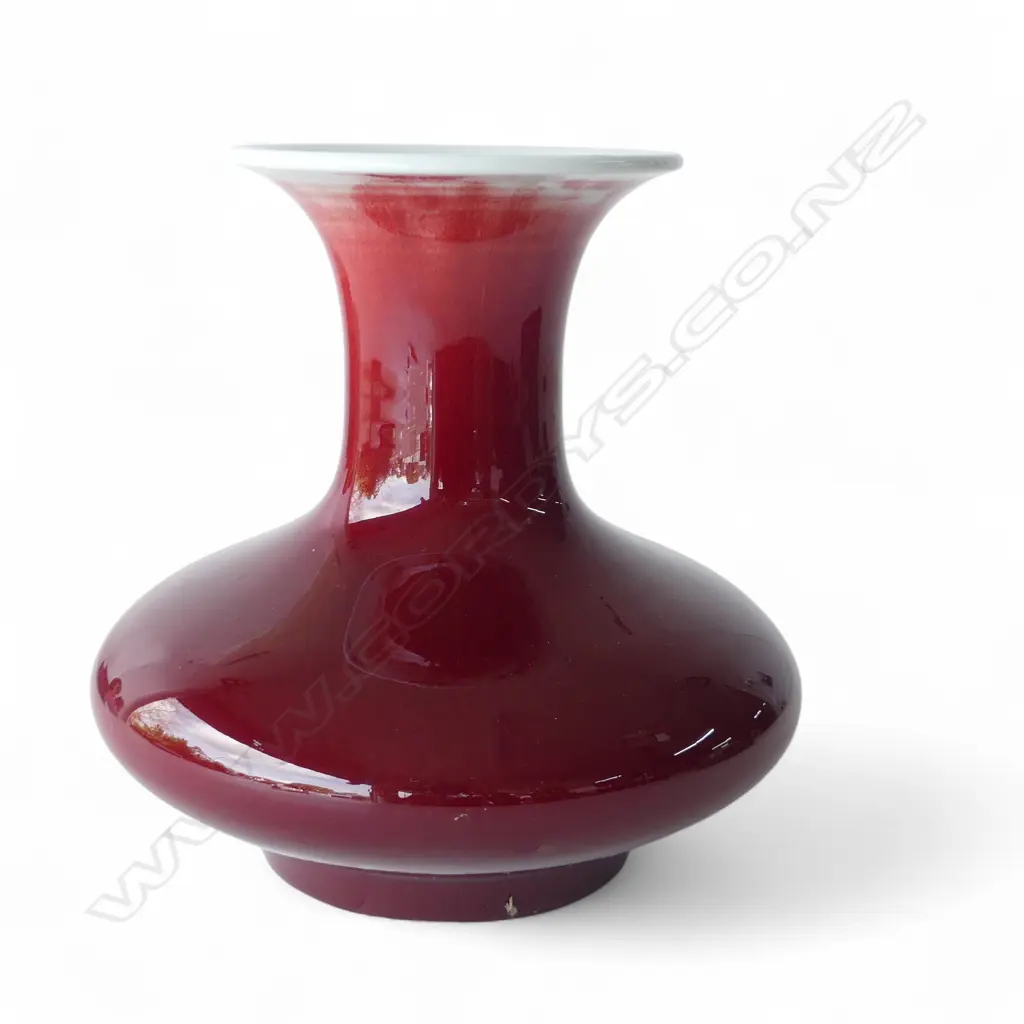 CHINESE VASE, RED GLAZE H.210mm Image 1++