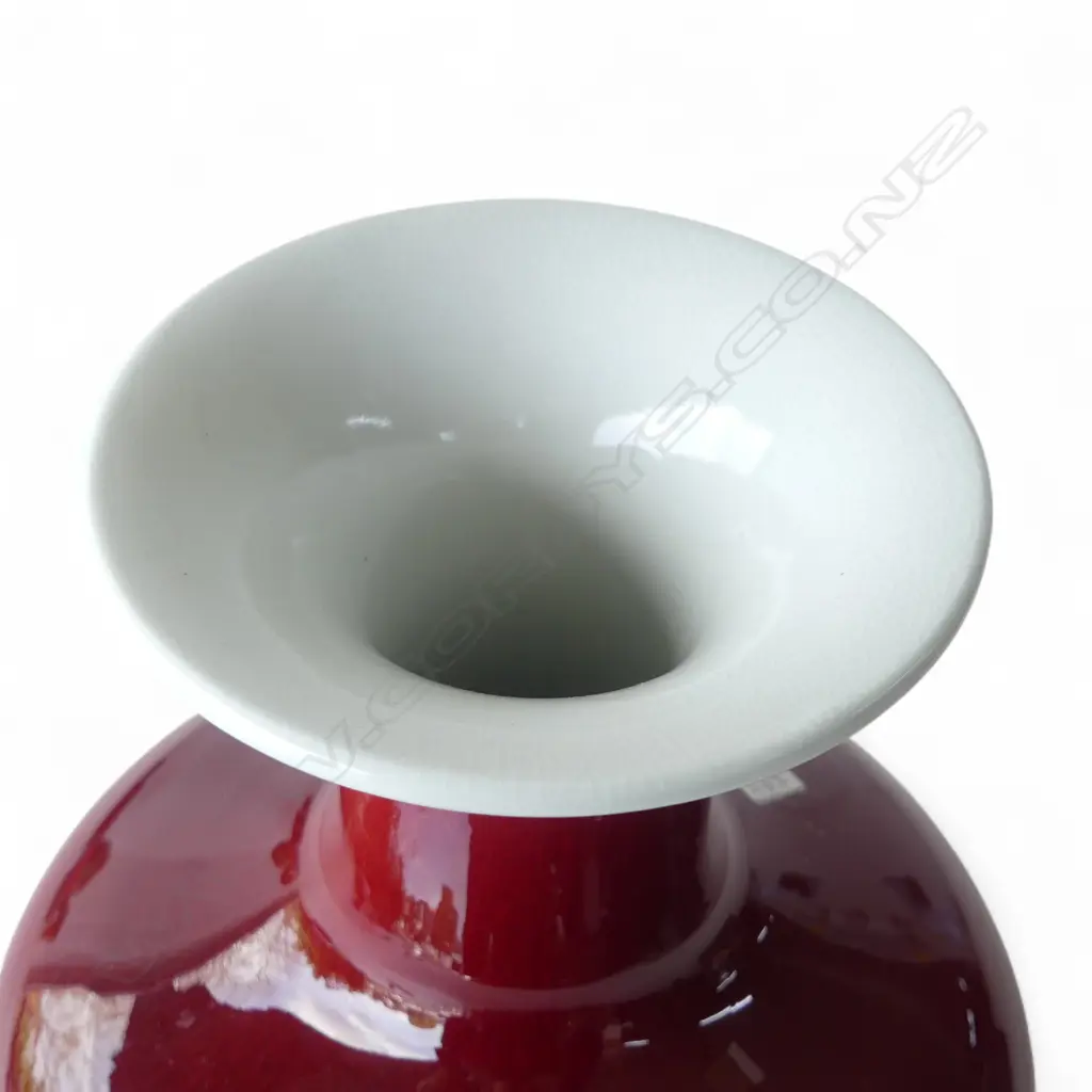 CHINESE VASE, RED GLAZE H.210mm Image 1++