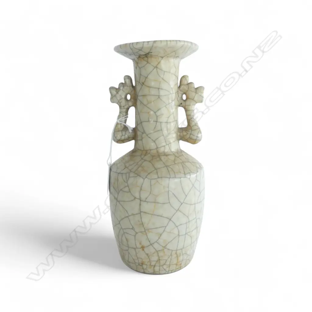 ORIENTAL CRACKLE GLAZE VASE H.245mm Image 1++