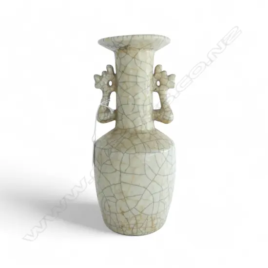 ORIENTAL CRACKLE GLAZE VASE H.245mm