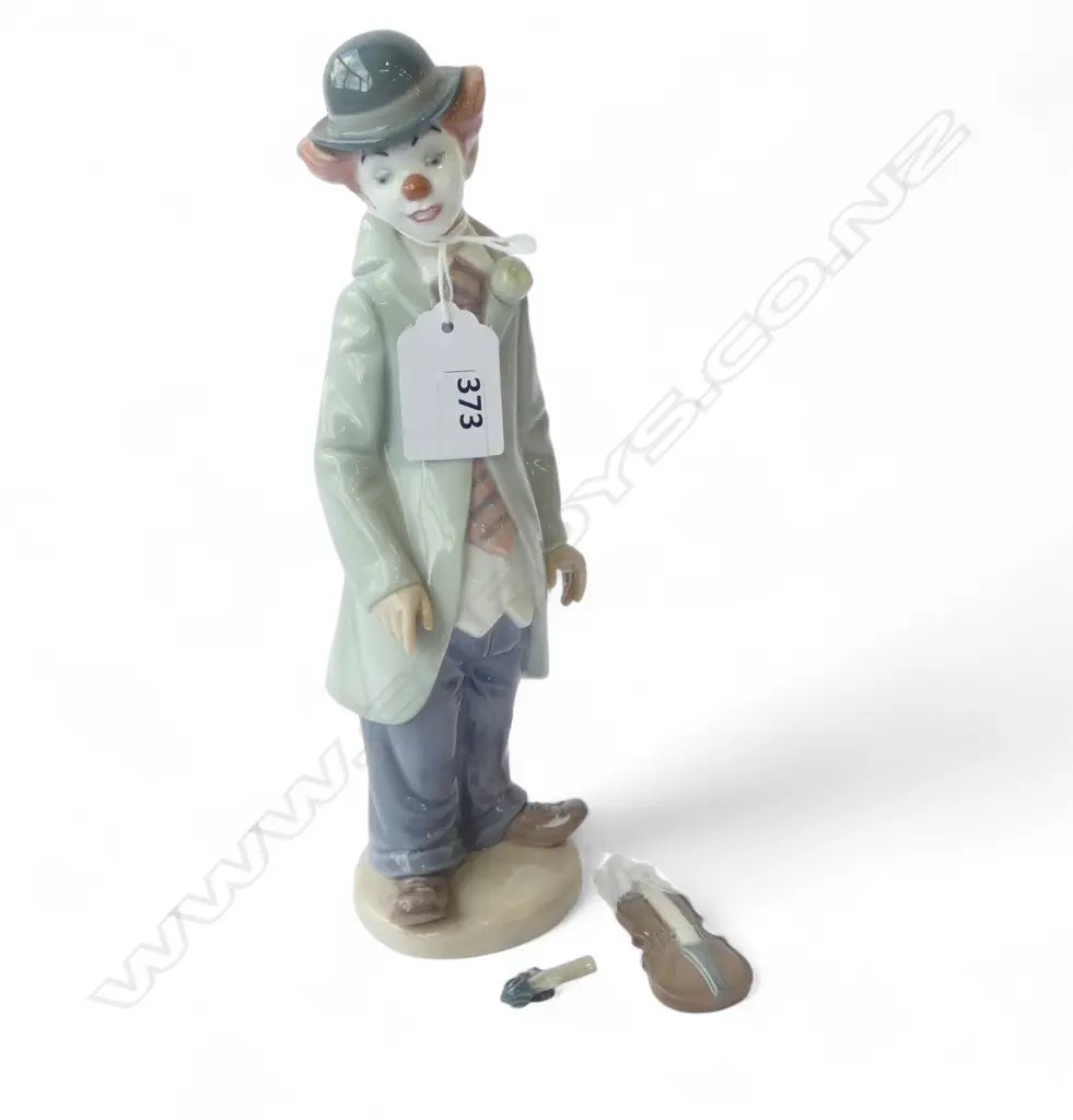 LLADRO FIGURE CLOWN H.230mm violin fault Image 1++