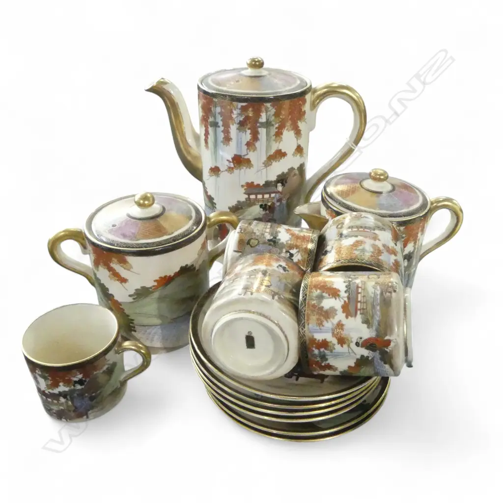 JAPANESE SATSUMA TEA SERVICE Image 1++