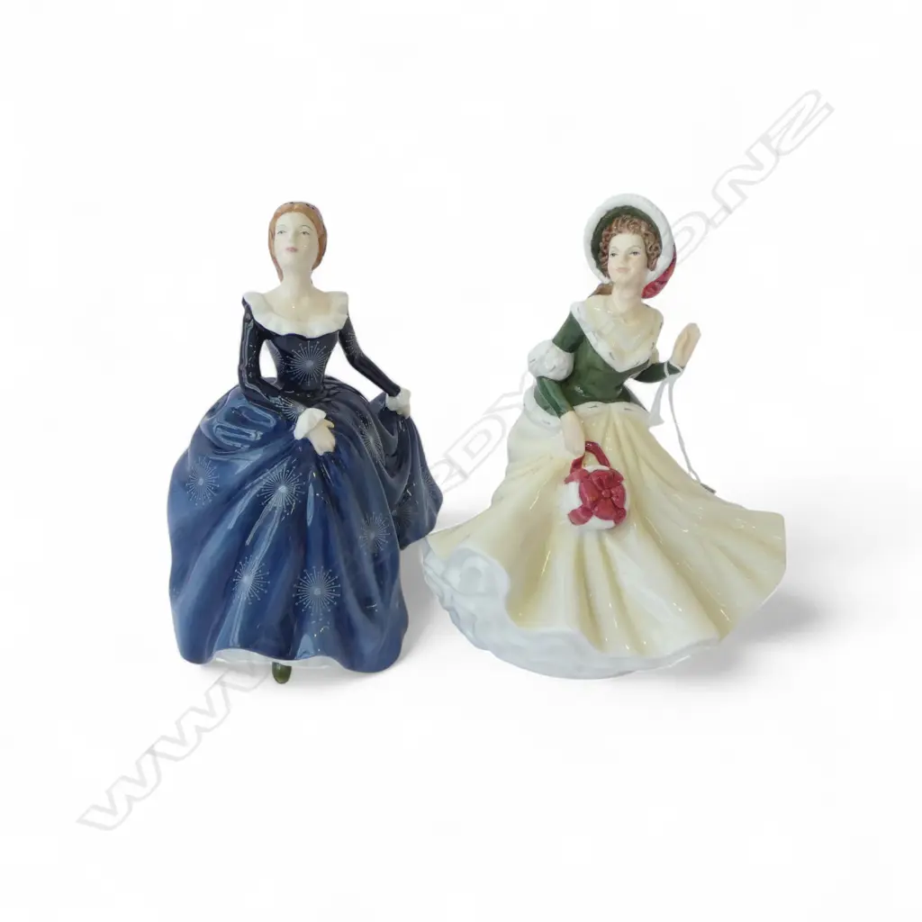 2 ROYAL DOULTON PRETTY LADIES FIGURES H.190mm in box Image 1++