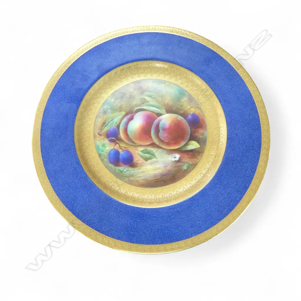 ROYAL WORCESTER A. HOLLAND CABINET PLATE 270mm  Image 1++