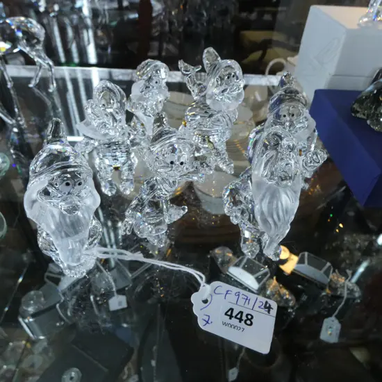 SWAROVSKI 7 DISNEY DWARVES H.70mm, ALL BOXED