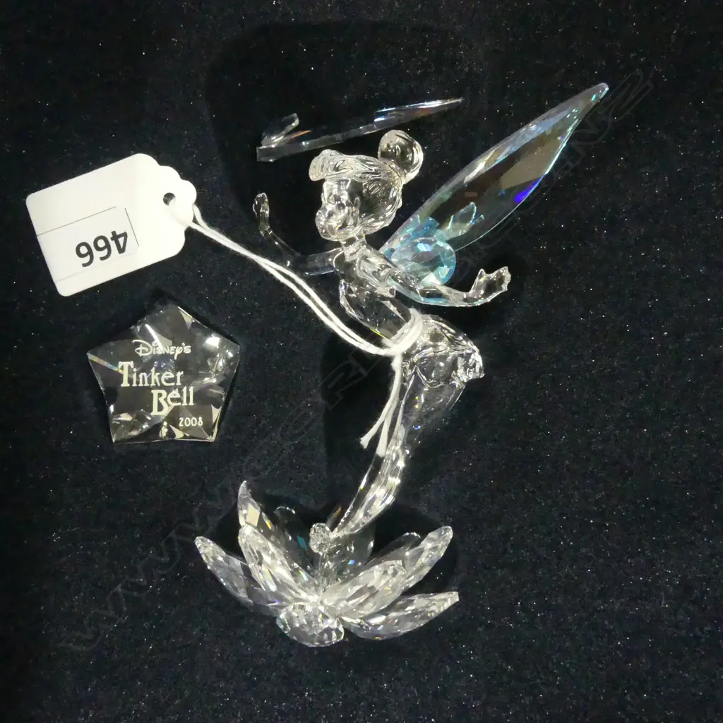 SWAROVSKI DISNEYS TINKER BELL 2008 H.120mm WING FAULTED NEEDS REPAIR Image 1++
