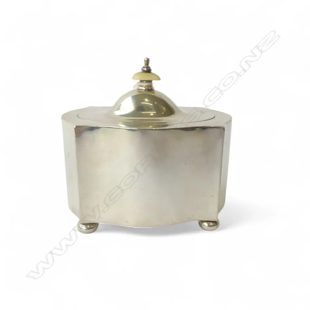STG SILVER CADDY, LONDON 1919, 286gms  Image 1++