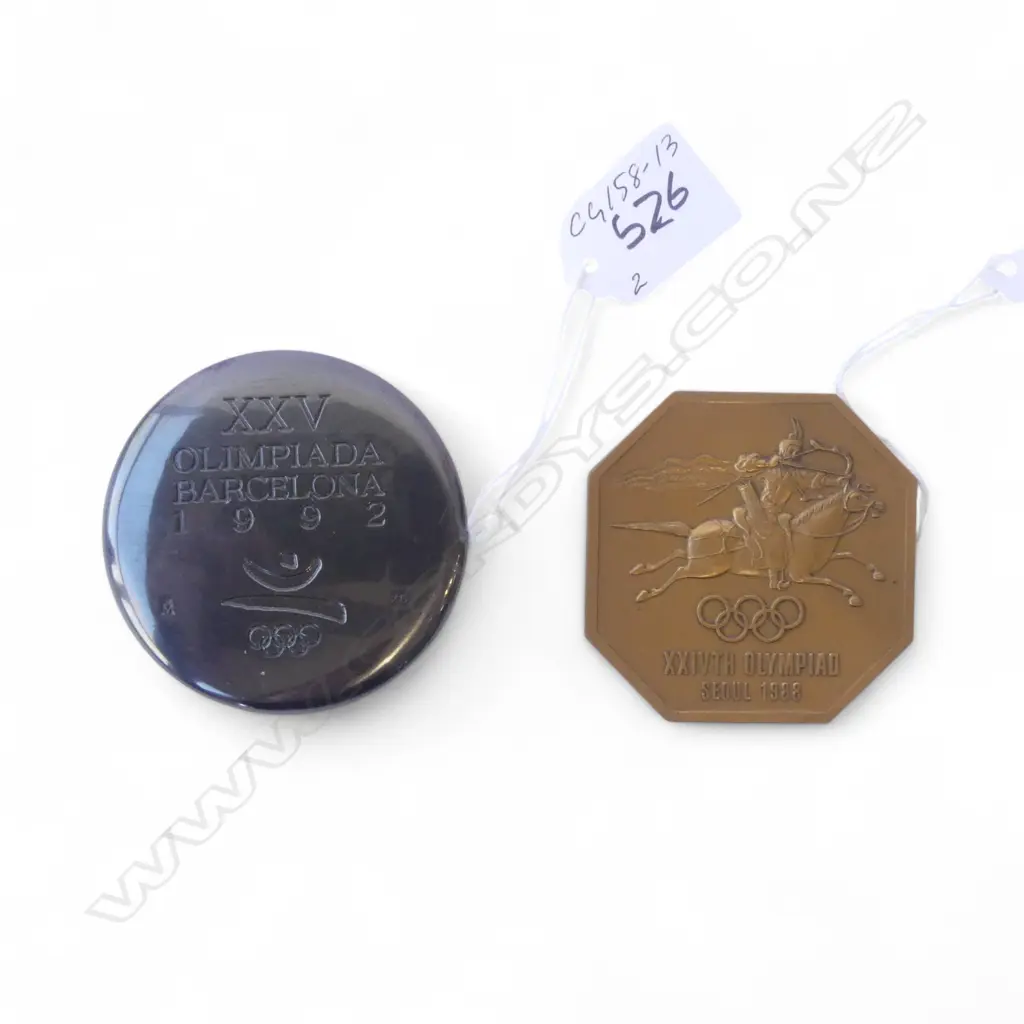 2 OLYMPIC PARTICIPATION BRONZE MEDALS, SEOUL 1988, & BARCELONA 1992 Image 1++