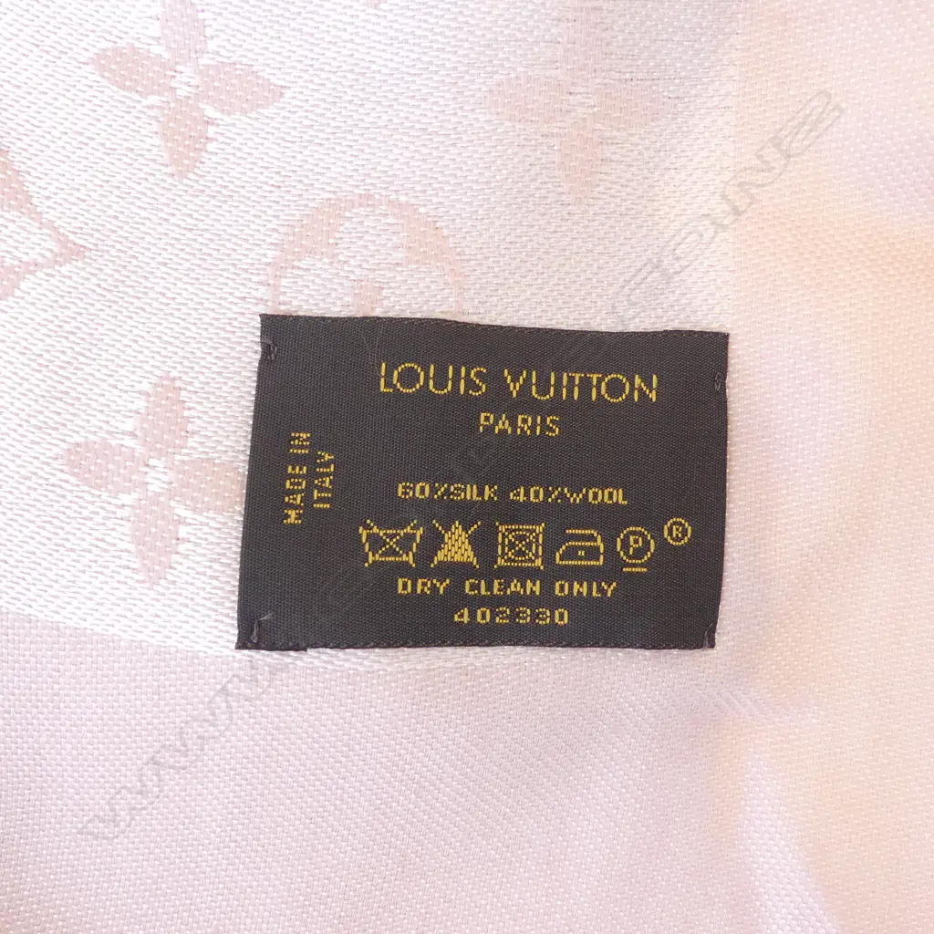 LOUIS VUITTON SILK/WOOL PINK SHAWL, purchased LV store, Queen St, Auckland Image 1++