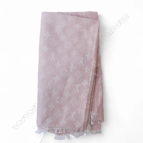 LOUIS VUITTON SILK/WOOL PINK SHAWL, purchased LV store, Queen St, Auckland