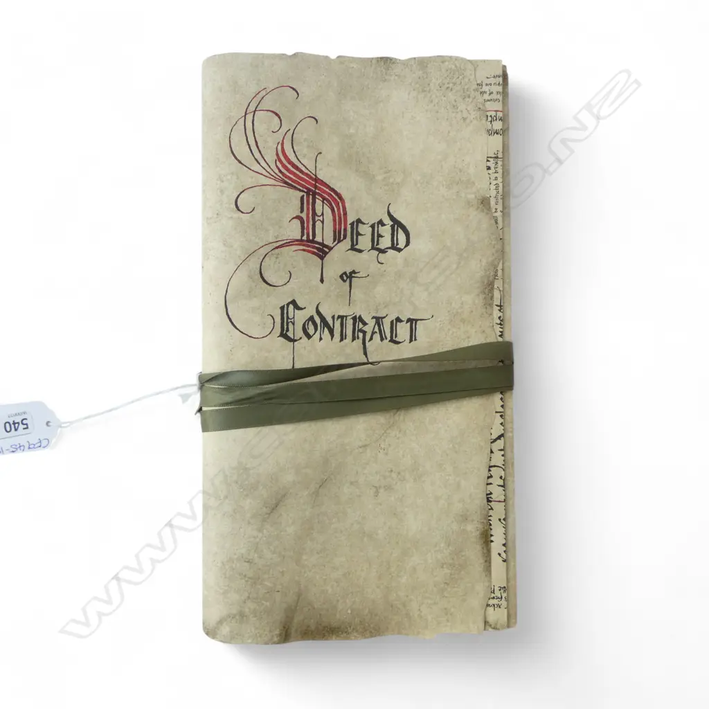 THE HOBBIT: AN UNEXPECTED JOURNEY BILBO BAGGINS DEED OF CONTRACT - REPLICA PROP Image 1++