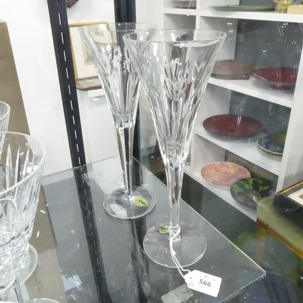 PR WATERFORD CHAMPAGNE FLUTES H.235mm Image 1++