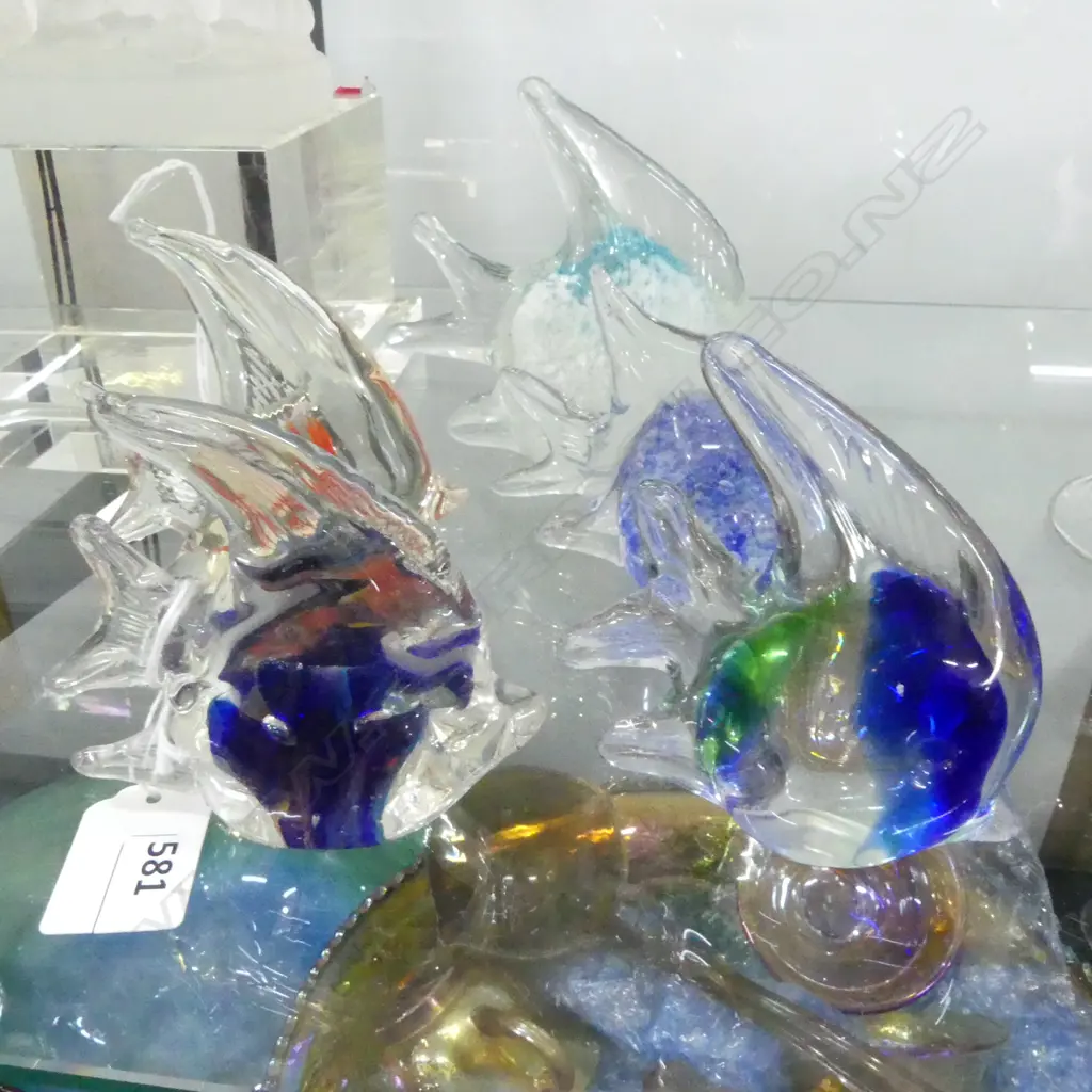 5 ART GLASS FISH H.115mm Image 1++