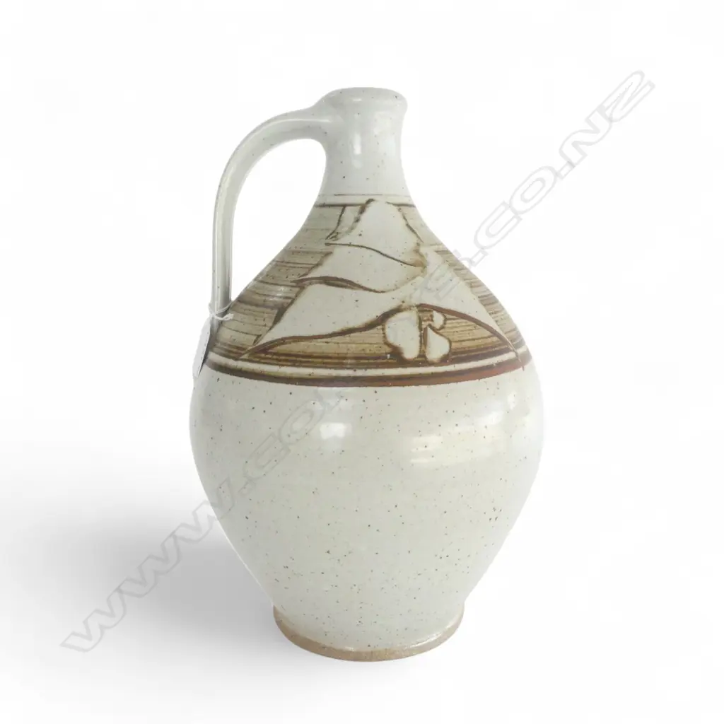 WAYNE PORTEOUS N.Z. STUDIO POTTERY VESSEL H.370mm Image 1++