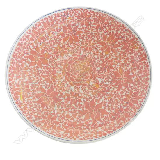 KEUM SUN LEE WIDE DISH, PEACH/CREAM, Dia.380mm
