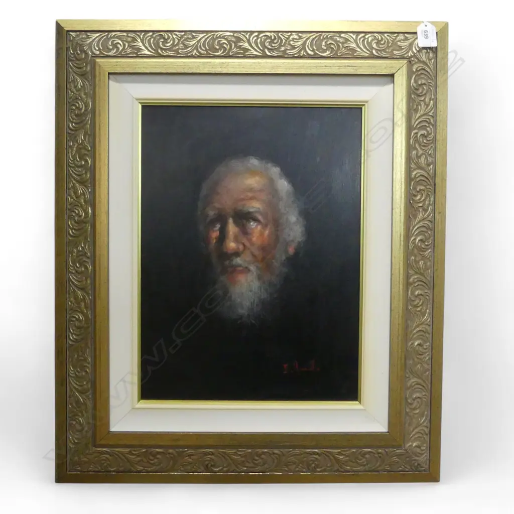 EDUARDO AMATO 'IL FRANCESCO' 1996 OIL ON BOARD SIGNED DATED AND TITLED VERSO 390 X 295 MM Image 1++