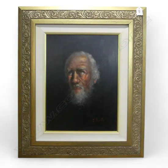 EDUARDO AMATO 'IL FRANCESCO' 1996 OIL ON BOARD SIGNED DATED AND TITLED VERSO 390 X 295 MM