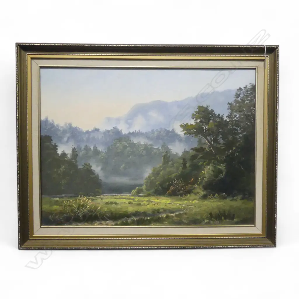 JOY HOULIHAN, TUHOE COUNTRY UREWEA NATIONAL PARK, OIL ON BOARD, 445x600mm Image 1++