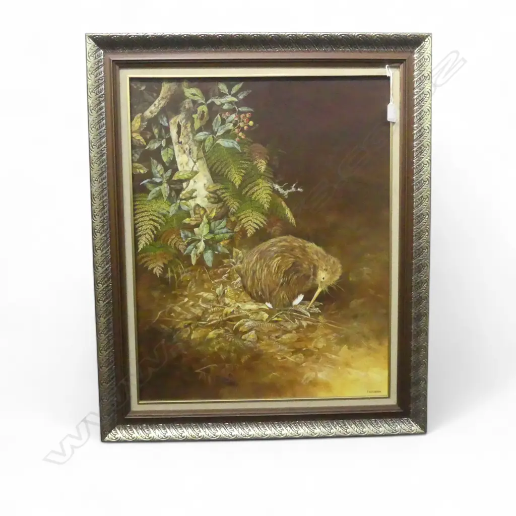 JEANETTE BLACKBURN KIWI OIL ON CANVAS BOARD SIGNED 630 X 500MM see note below about the artist... Image 1++