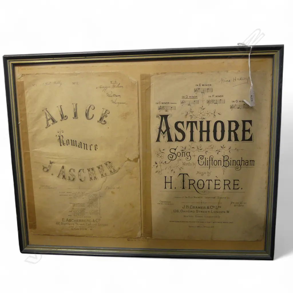 FRAMED MUSIC SHEETS 520x400mm Image 1++