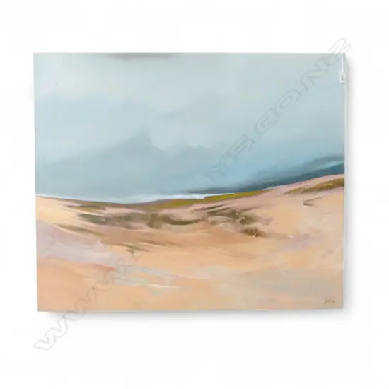 NAN DINGLE 'STORM OVER TE WERAHI' ACRYLIC ON CANVAS 760x915mm