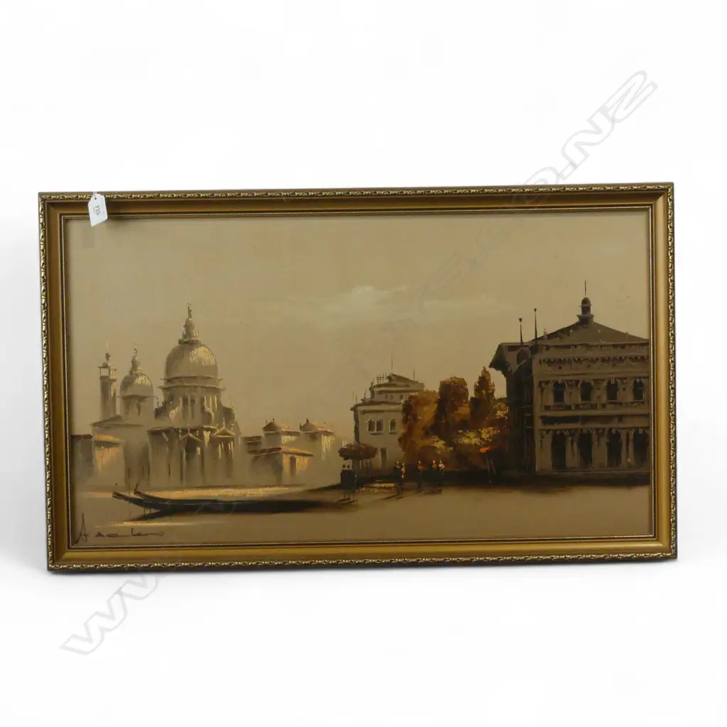 EDUARDO AMATO 'SANTA MARIA DELLA SALUTE' 1996 OIL ON CANVAS 380 X 670 MM Image 1++