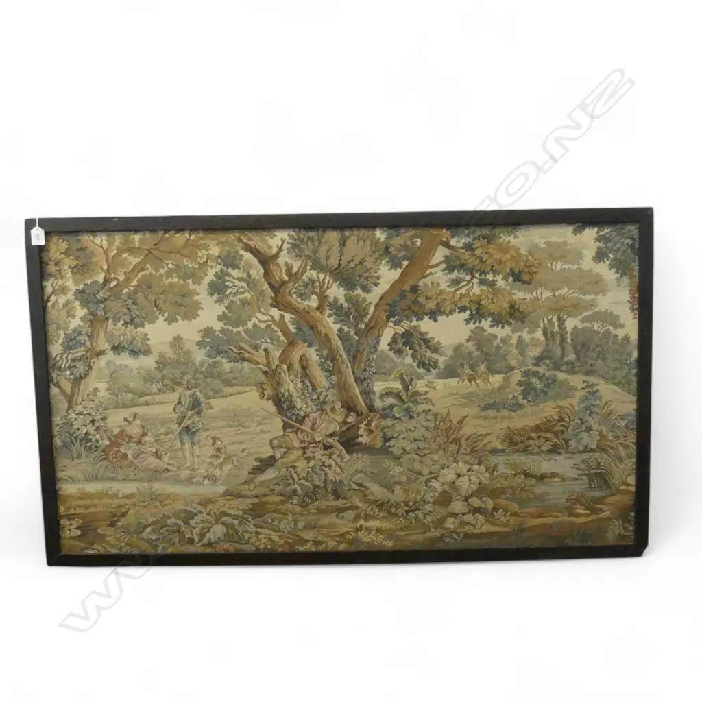 PASTORAL SCENE ANTIQUE STYLE TAPESTRY 670 X 1210MM Image 1++