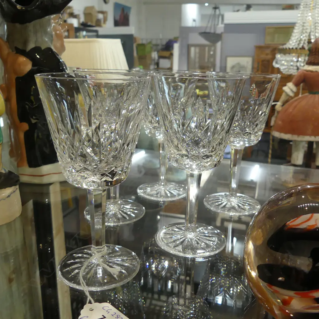 5 WATERFORD WINE GLASSES H.150mm Image 1++