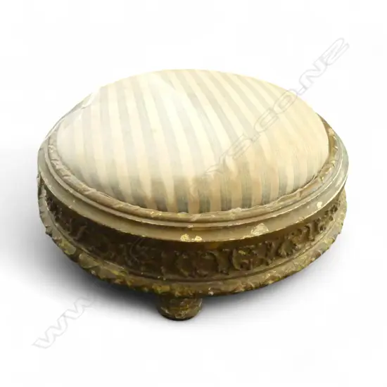 UPHOLSTERED FOOT STOOL 300mm dia