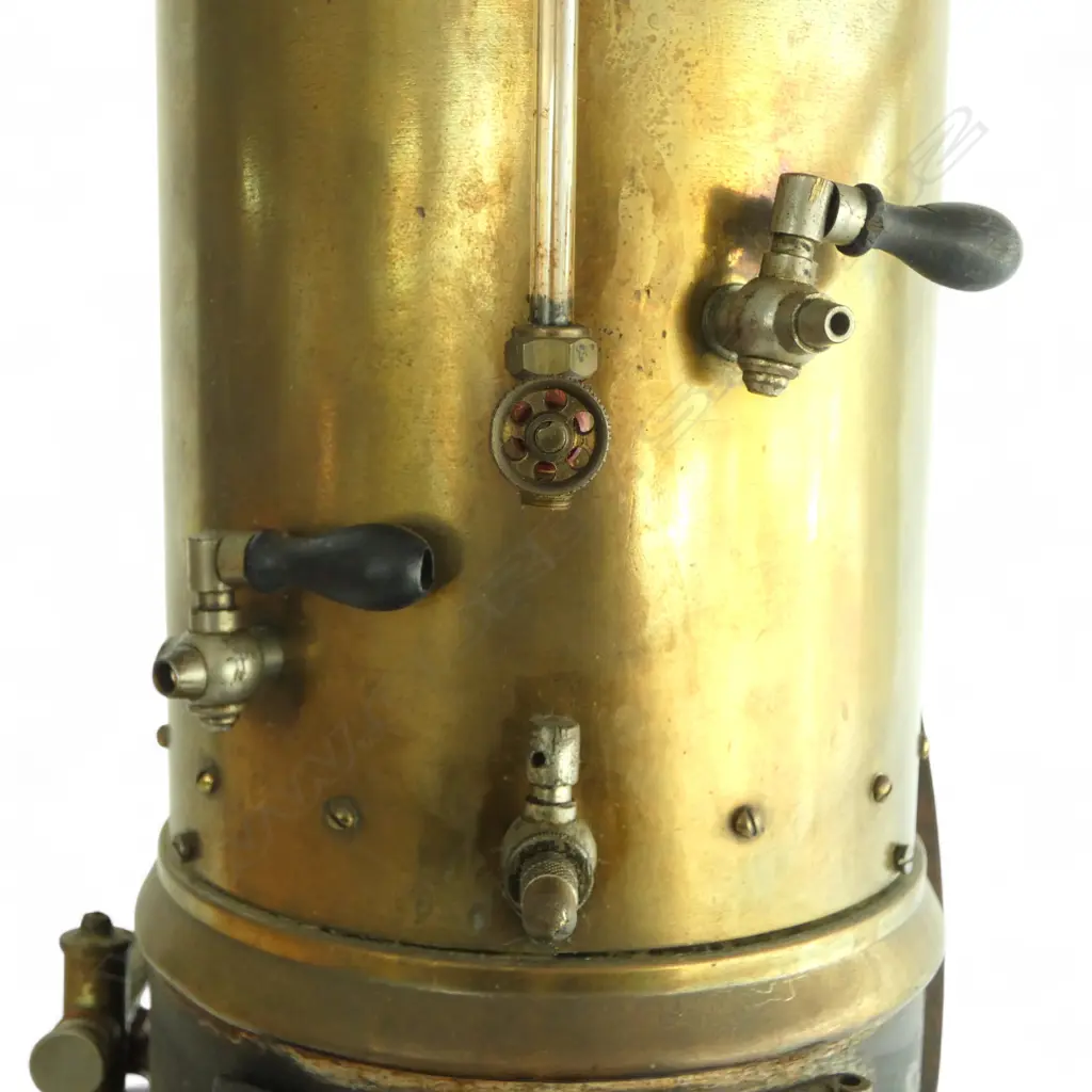 VINTAGE BRASS MODEL STEAM ENGINE H450MM Image 1++