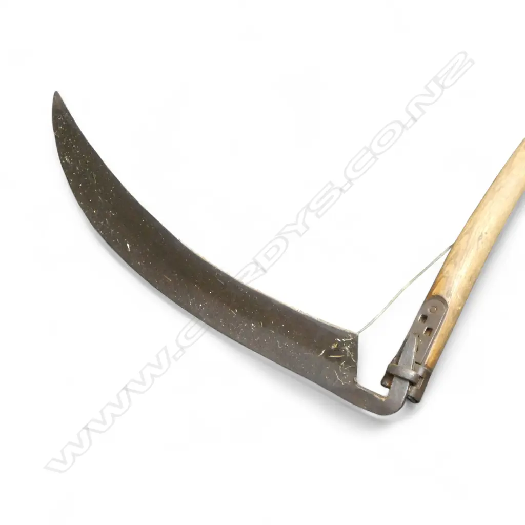 ANTIQUE SCYTHE H.1470mm recently restored at Matakana Market Image 1++