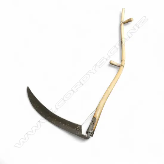 ANTIQUE SCYTHE H.1470mm recently restored at Matakana Market