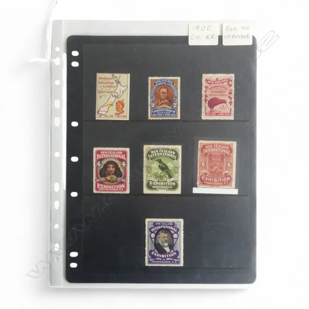 7 1906 CHRISTCHURCH EXHIBITION LABELS Image 1++