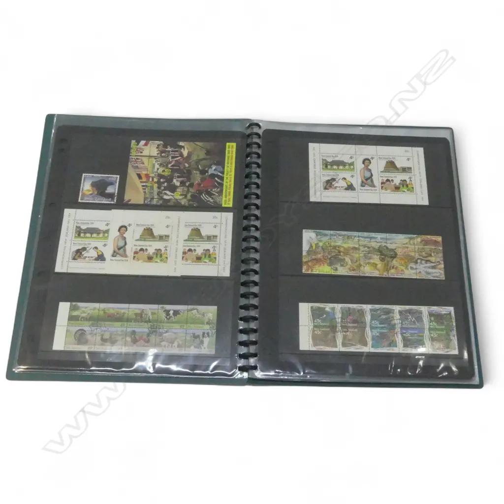STAMP ALBUM: NZ HEALTH & ASST. MINI SHEETS Image 1++