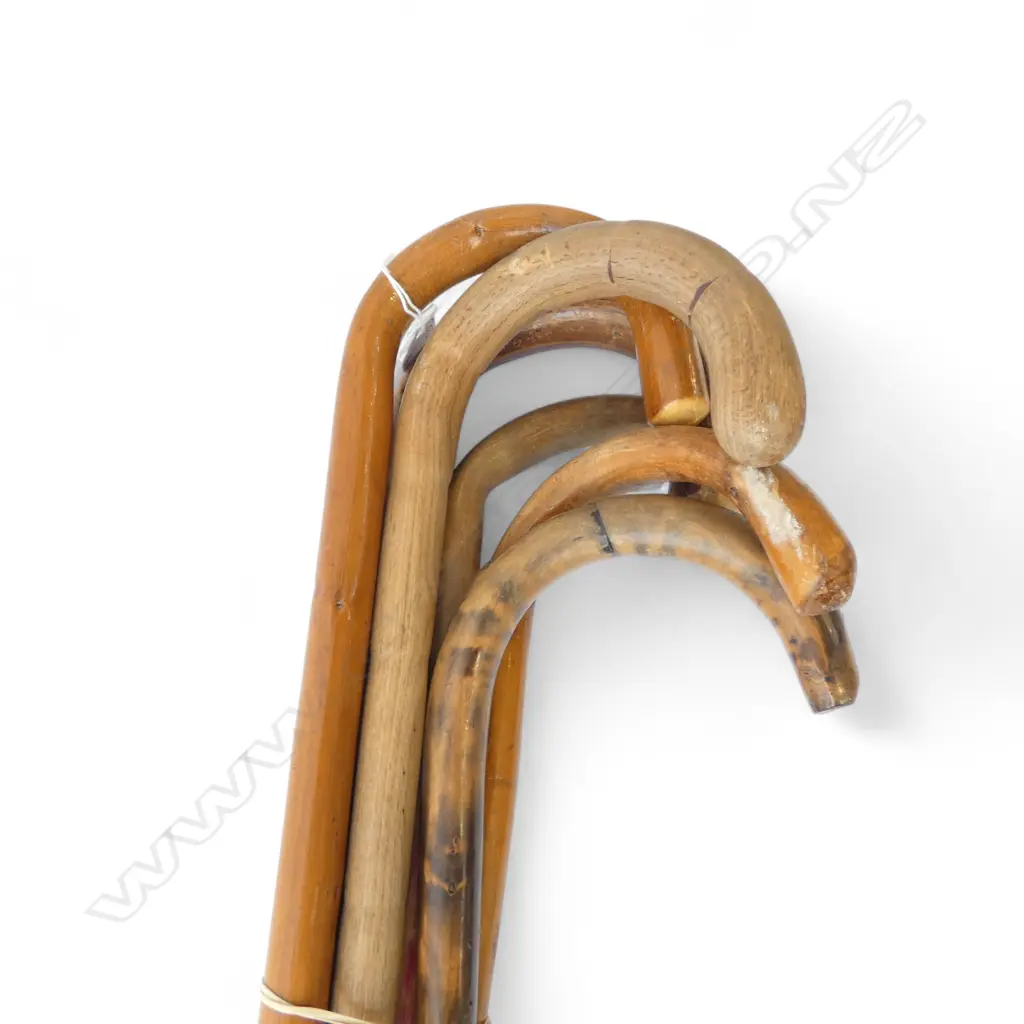6 OLD WALKING CANES Image 1++
