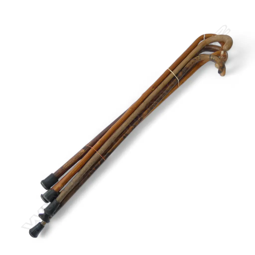 6 OLD WALKING CANES Image 1++