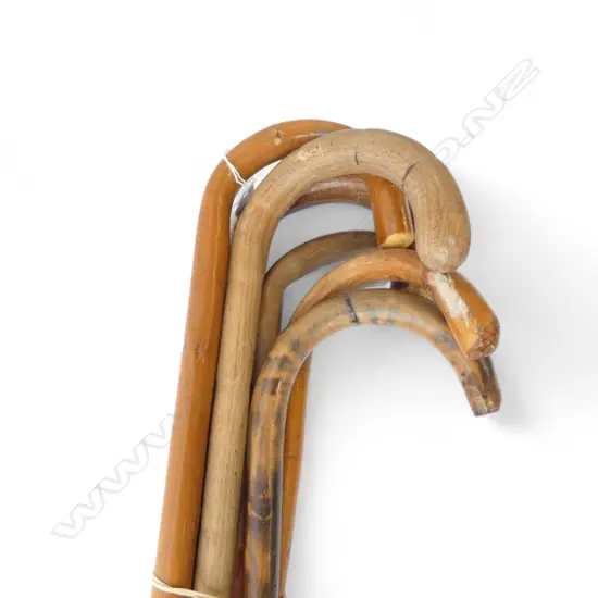 6 OLD WALKING CANES